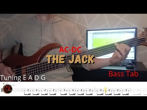 AC- DC - The Jack (Cover Bass+tab)(Play Along)