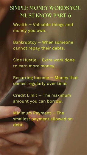 Simple Money Words You Must know Part 6 #shorts