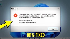 Fix Installer integrity check has failed error in Windows 11 / 10 / 8/ 7 - How To Solve NSIS Error