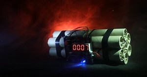 Cuenta Atrás Explosivo Tnt Bomba Con Temporizador Digital Eliminación Bombas