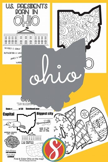 Free Ohio Coloring Pages — Stevie Doodles