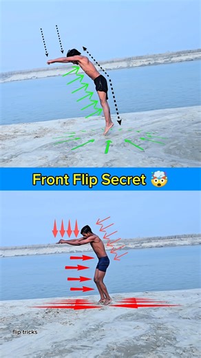 Flip Fail vs Pro 😱#shorts #frontflip #tutorial