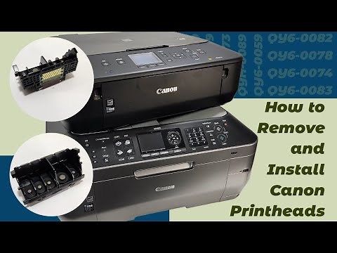 How To Remove and Insert Canon Pixma Printhead MX870 MG5520 MX860