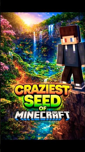 I Found the Most INSANE Minecraft Seed Ever 🤯 #Minecraft #MinecraftSeed #CraziestSeed