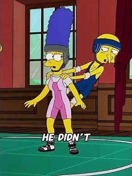 Marge starts fighting in the ring and wins every time #anime #animerecap #TheSimpsons
