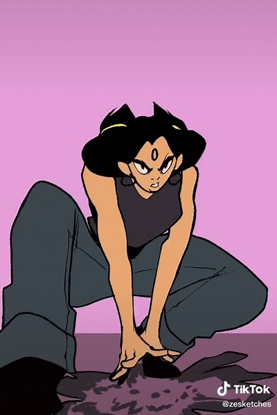 UMBREON! Gonna have to up my FPS to 15 for future action sequences #animation #pokemon #art #gijinka #eevee #umbreon