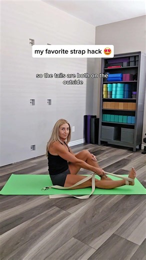 how to use a yoga strap #yogaprops ##yogateacher
