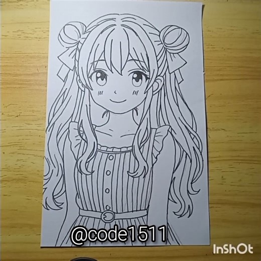 how to draw anime girl | how to draw cute anime girl | anime girl with beautiful hair | girl drawing