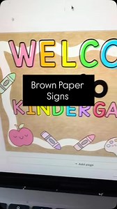Teachers, If you love the brown paper banners but you’re not good at painting I am going to show you how you can make a banner using Canva and it turns out so cute! Thank you @britpriore for the tutorial! This is perfect whether you want it for back to school for your own children or as a kindergarten teacher this is going to be perfect for students to take a picture in front of on the first day of school and at Meet the Teacher. I printed mine at Walgreens make sure you use a coupon code becaus