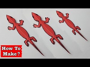 ►► Paper Craft: How To Make Paper Lizard Easy Step By Step | Lovely Easy Crafts