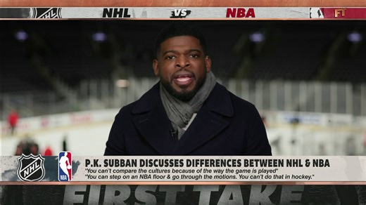 Former NHL player P.K. Subban didn't hold back on the differences between the NHL and the NBA 😳 "If you're really about sports ... It doesn't matter how much money you are making." 👀 | ESPN First Take