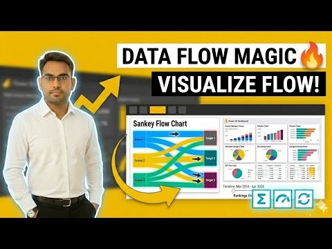 Power BI Sankey Chart Explained 🔥 | Beginner to Advanced Guide