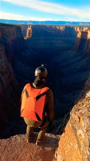 Parachuting Gone Wrong 🪂 Base Jumping Descent Ends With Parachute Trouble in the Valley 🌲