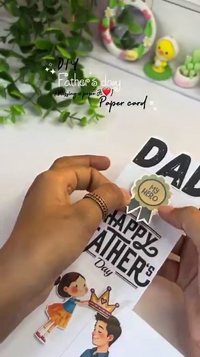 DIY Father’s Day Card ❤️🧿 #diy #viral #happyfathersday papa Ji 😞❤️