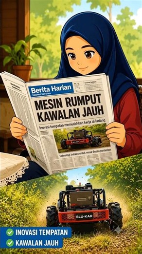 Mesin Rumput Kawalan Jauh | Buku Teks Bahasa Melayu Tahun 6 (m/s 128)