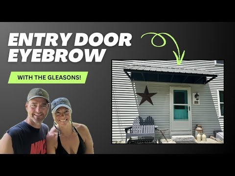 How We Built an Entry Door Eyebrow Roof | DIY Door Awning Tutorial