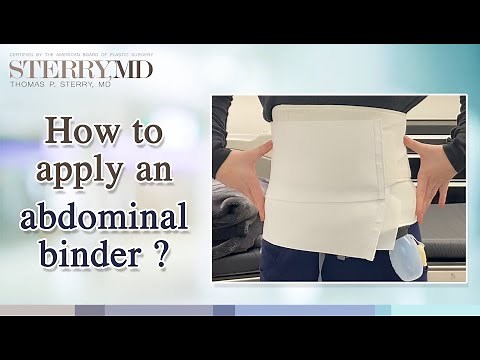 How to apply an abdominal binder?