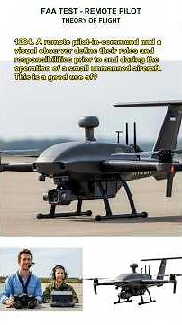 FAA Remote Pilot Q1284 #remotepilot #aviation #drone #exams #shorts