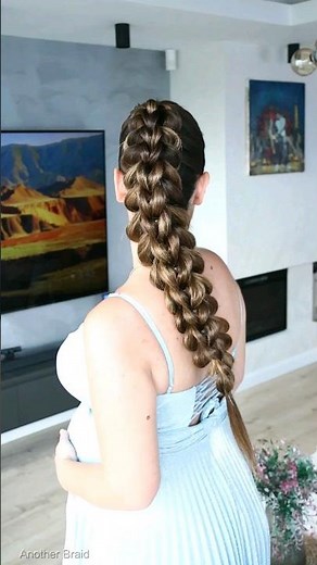 3 Strand pull through braid #hairstyles