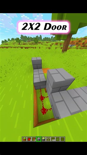 2X2 Door in Minecraft | Redstone | #minecraft #2x2 #door #build