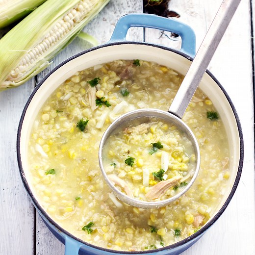 Chicken Corn Soup with Rivels
