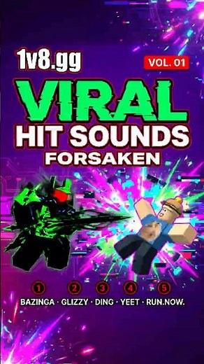 VIRAL hit sound IDs for Forsaken — Vol. 01 #shorts #forsaken #roblox #forsakenroblox