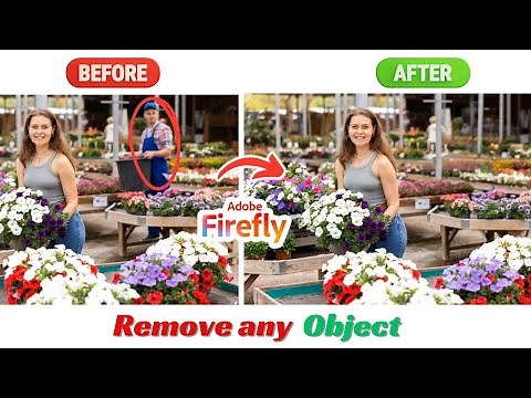 How to Remove Any Object in Seconds with Adobe Firefly! 🪄✨