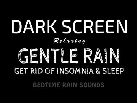 Fall Asleep Fast! Gentle RAIN Sounds for Instant Sleep & Better Sleep | Black Screen ASMR