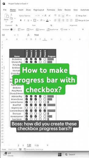 How to Create Dynamic Checkbox Progress Bar
