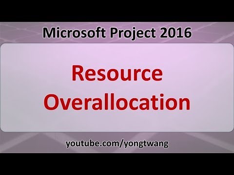 MS Project Tutorials 14: Resource Overallocation
