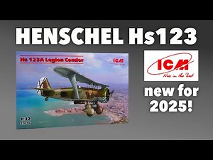 2025 NEW HENSCHEL Hs123A 1/32 from ICM - what's in the box?