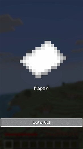 Speedrun Random Item Paper #shorts #minecraft