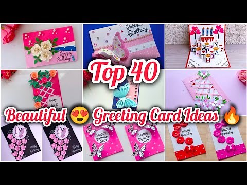 Top 40 Happy Birthday Card ideas🔥/Best Happy Birthday Card/Beautiful 😍 Handmade Greeting Card Ideas