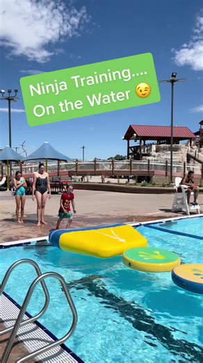 Water Ninja Warrior Training for Family Fitness Challenge