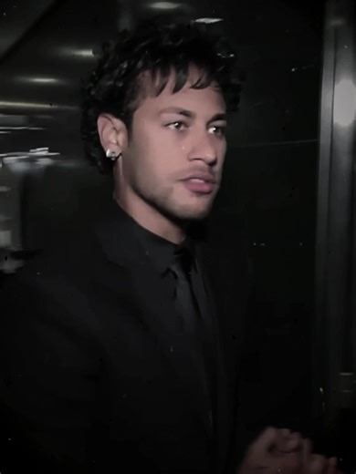 Neymar Jr. in a Sharp Black Suit