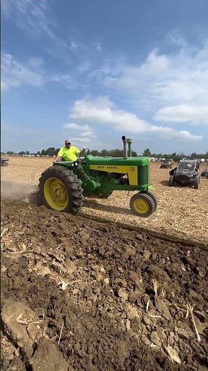 John Deere 730 Diesel plowing at #halfcenturyofprogress