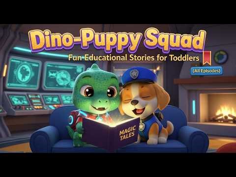 Dino-Puppy Squad: Fun Educational Stories for Toddlers (All Episodes Marathon)