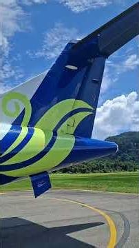 Boarding ATR 72 from Kota Kinabalu to Mulu