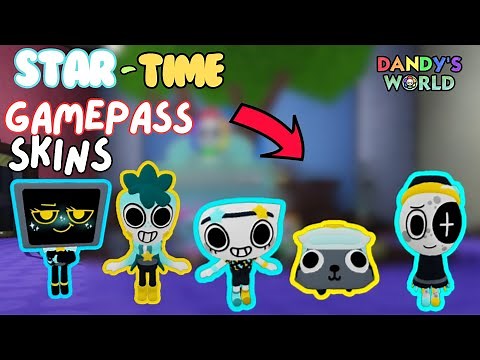 DANDYS WORLD NEW GAMEPASS SHOWCASE (STAR-TIME SKINS)