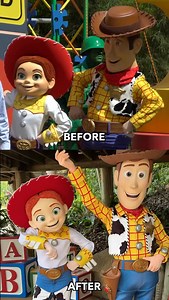 319K views · 5.5K reactions | 鸞六‍ In 2021 Woody, Jessie, and Buzz Lightyear received updates to their looks in the Disney Parks, making them look closer to their beloved movie counterparts Here's a before and after comparison  • • • #toystory #toystory30 #disneyworld #disneyparks #woody #buzz #buzzlightyear #jessie #disneyfan #pixar #disneygram #instadisney | The DIS | Facebook