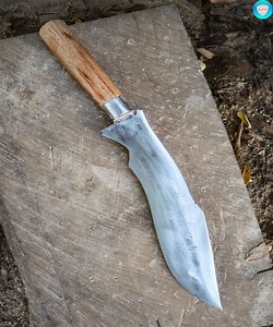 130K views · 2.7K reactions | Hello everyone! Today we would love to show you how to make a nice kukri knife from leaf spring. -Credit Channel YouTube (Blacksmith SPR) Thanks so much for watching our original videos. Good Luck our beloved supporters. | Blacksmith SPR | Facebook