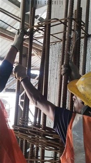 Column Stirrup Work Going On | Strong Foundation Work 💪 #construction #column #civilengineering