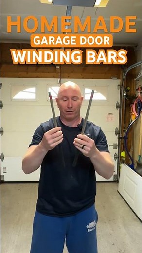 Homemade Garage Door Winding Bars 🤯 #diyhomerepair
