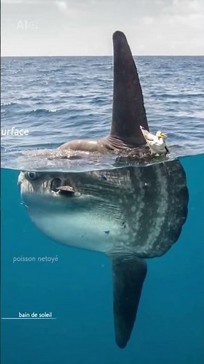 The mola mola is the largest bony fish in the world 😳😳