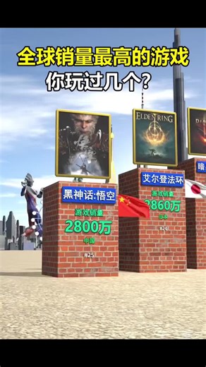 全球销量最高的游戏，你玩过几个？#黑客 #修改成绩 #黑客技术 #世界之最 #游戏外挂