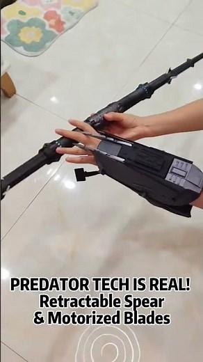 PREDATOR TECH IS REAL! 3D Printed Retractable Spear & Motorized Blades