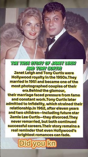 The True Story of Janet Leigh and Tony Curtis