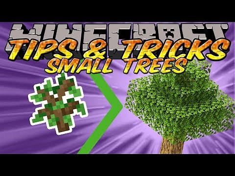 Minecraft Tips And Tricks - How to Grow Small Trees and Tree Farm