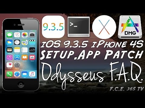iOS 9.3.5 - iPhone 4S Setup.App Patch | How to use the patches with Odysseus (Downgrade)