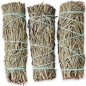 Rosemary Smudge Sticks 4 Inch | Rosemary Sage Smudging Wands | Wholesale Sage Bulk Sage Kit | Salvia Blanca para Limpiar | Sustainably Sourced California Sage